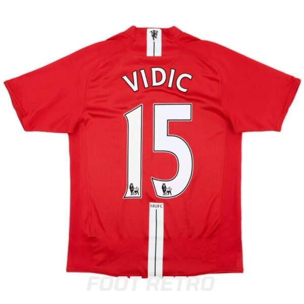 Maillot Manchester United Domicile 2007-2009 Vidic