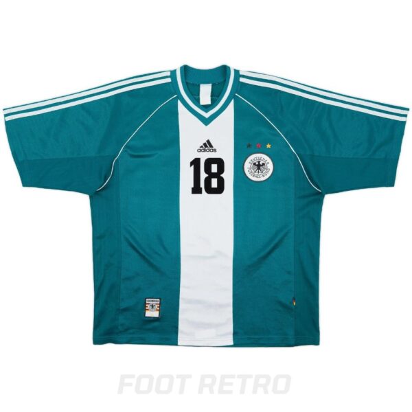 Maillot Retro Vintage Allemagne Away 1998 2000 Klinsmann