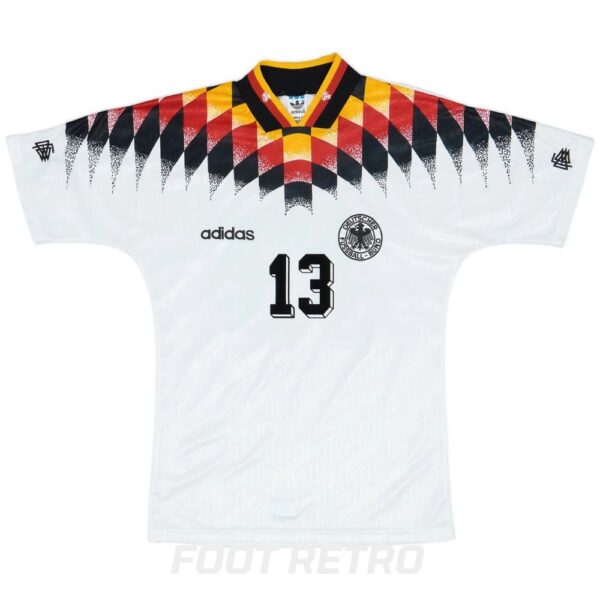 Maillot Retro Vintage Allemagne Domicile 1994 1996 Voller