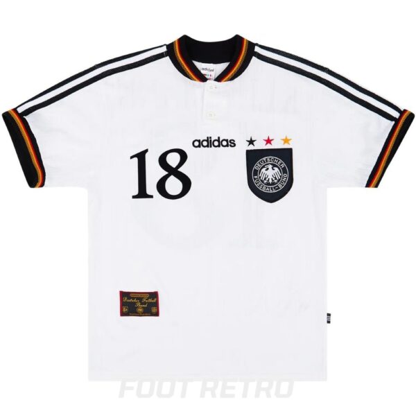 Maillot Retro Vintage Allemagne Domicile 1996 1998 Klinsmann