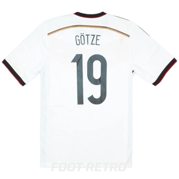 Maillot Retro Vintage Allemagne Domicile 2014 2015 Gotze