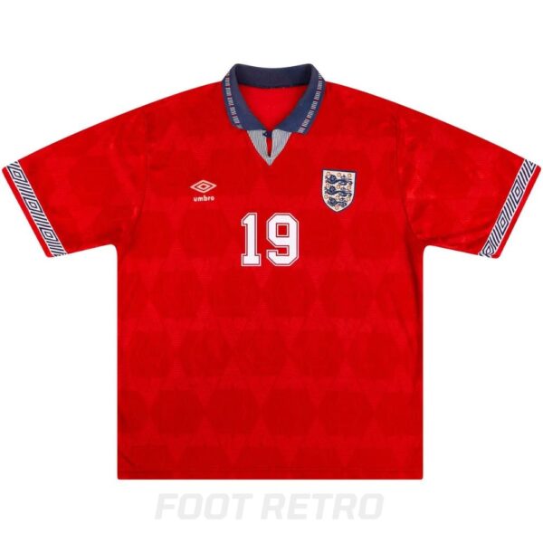 Maillot Retro Vintage Angleterre Away 1990 1992 Gascoigne