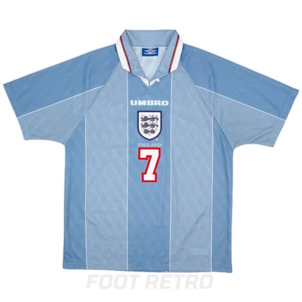 Maillot Retro Vintage Angleterre Away 1996 1997 Beckham