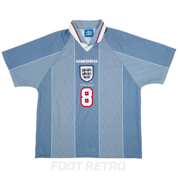 Maillot Retro Vintage Angleterre Away 1996 1997 Gascoigne