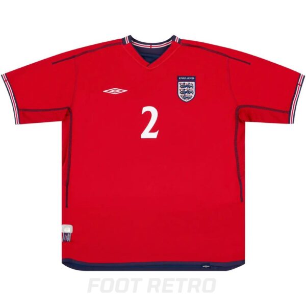 Maillot Retro Vintage Angleterre Away 2002 2004 Neville