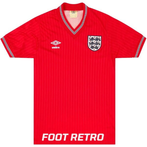 Maillot Retro Vintage Angleterre Away 1984 1987