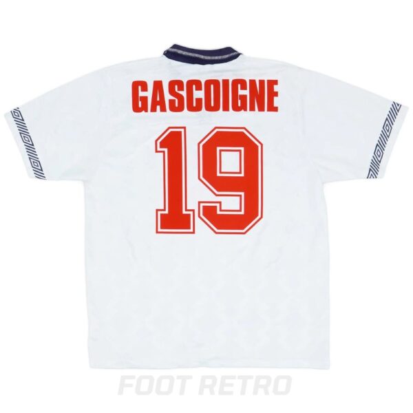 Maillot Retro Vintage Angleterre Domicile 1990 1992 Gascoigne