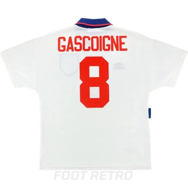 Maillot Retro Vintage Angleterre Domicile 1993 1995 Gascoigne