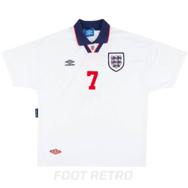 Maillot Retro Vintage Angleterre Domicile 1993 1995 Platt