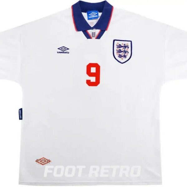 Maillot Retro Vintage Angleterre Domicile 1993 1995 Shearer