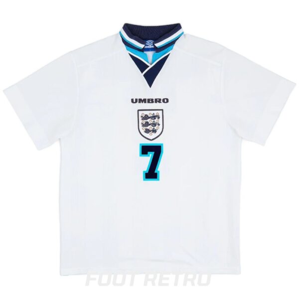 Maillot Retro Vintage Angleterre Domicile 1995 1997 Beckham