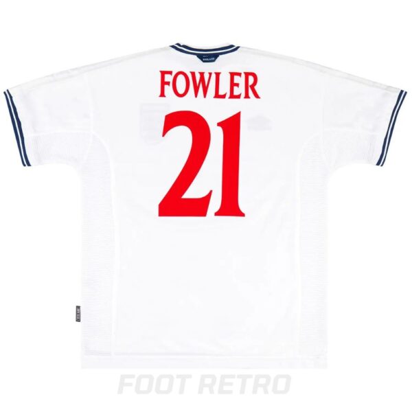 Maillot Retro Vintage Angleterre Domicile 1999 2001 Fowler