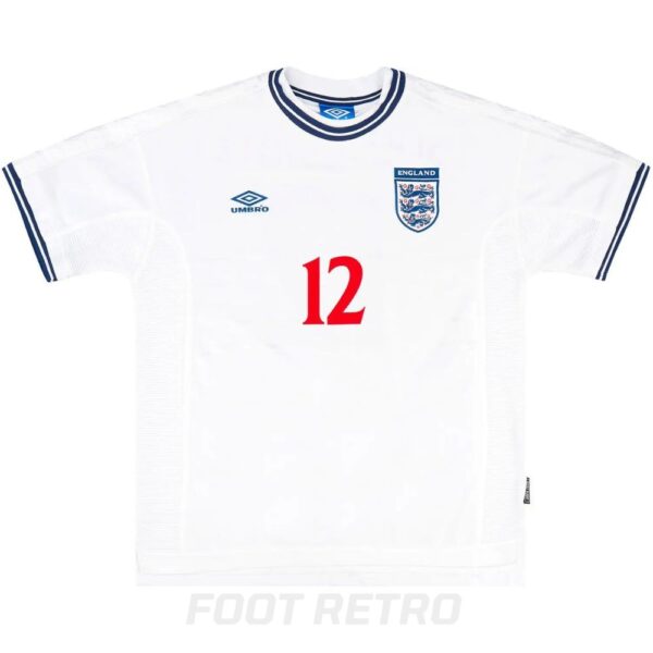 Maillot Retro Vintage Angleterre Domicile 1999 2001 Southgate