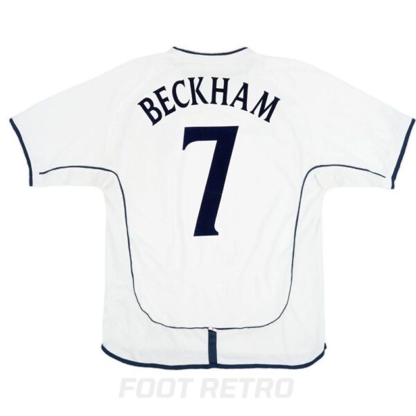 Maillot Retro Vintage Angleterre Domicile 2001 2003 Beckham