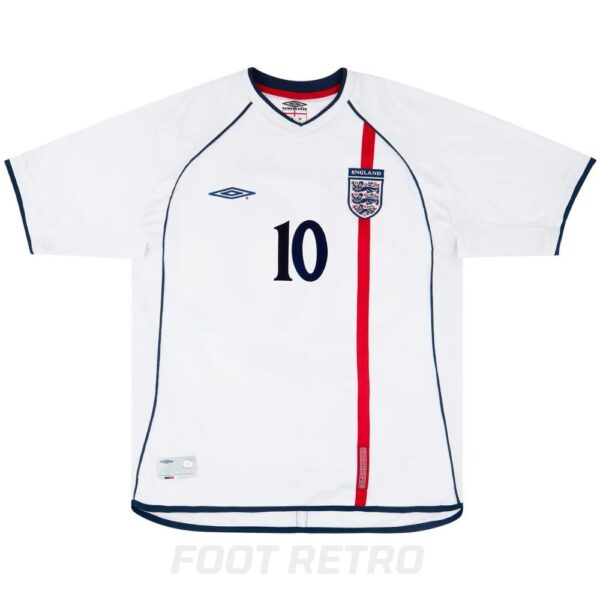 Maillot Retro Vintage Angleterre Domicile 2001 2003 Owen