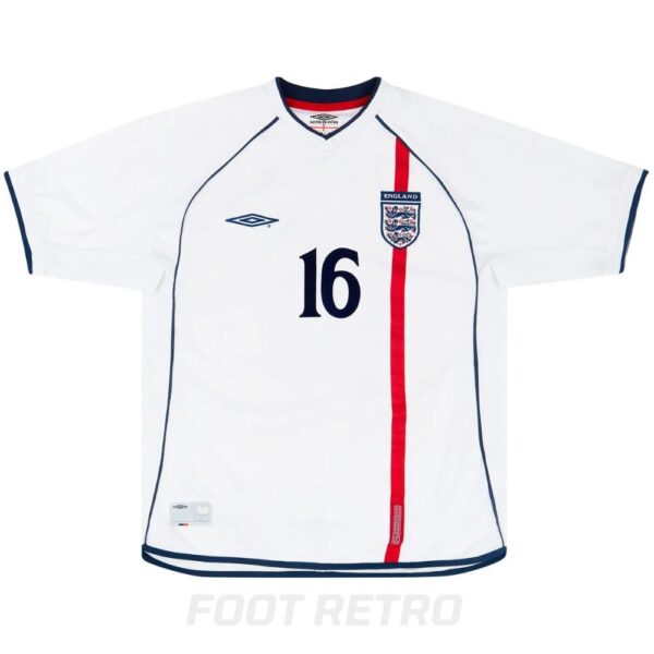 Maillot Retro Vintage Angleterre Domicile 2001 2003 Southgate