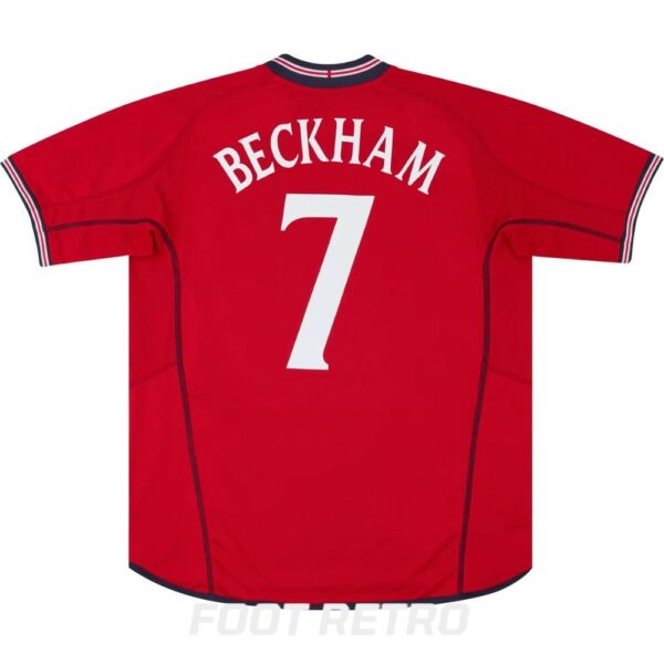 Maillot Retro Vintage Angleterre Away 2002 2004 Beckham