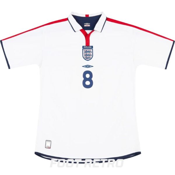 Maillot Retro Vintage Angleterre Domicile 2003 2005 Scholes