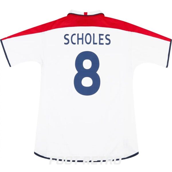 Maillot Retro Vintage Angleterre Domicile 2003 2005 Scholes