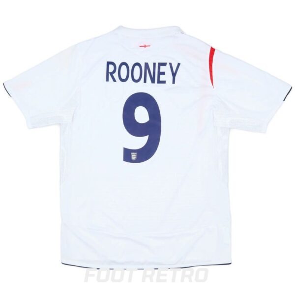 Maillot Retro Vintage Angleterre Domicile 2005 2007 Rooney