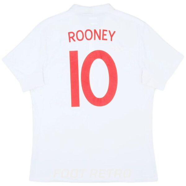 Maillot Retro Vintage Angleterre Domicile 2009 2010 Rooney