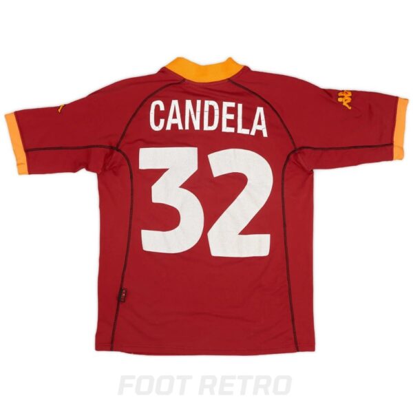 Maillot Retro Vintage AS Roma Domicile 2000 2001 Candela