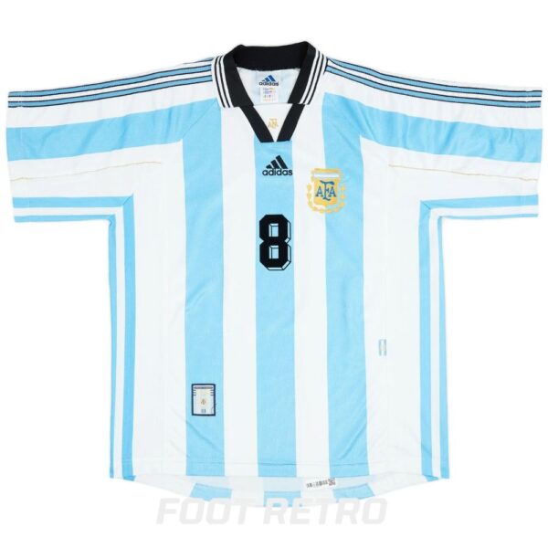 Maillot Retro Vintage Argentine Domicile 1998 1999 Simeone