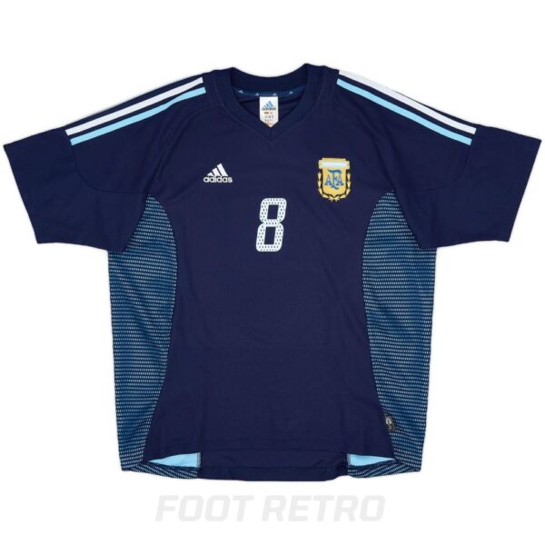 Maillot Retro Vintage Argentine Exterieur 2002 2003 Zanetti