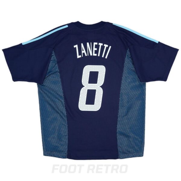 Maillot Retro Vintage Argentine Exterieur 2002 2003 Zanetti