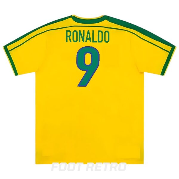 Maillot Retro Vintage Brésil Domicile 1998 Ronaldo