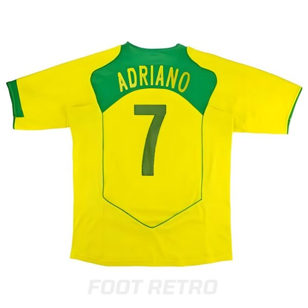 Maillot Retro Vintage Brésil Domicile 2004 Adriano