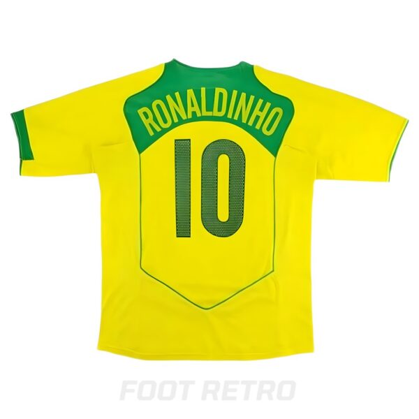 Maillot Retro Vintage Brésil Domicile 2004 Ronaldinho