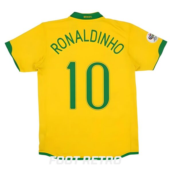 Maillot Retro Vintage Brésil Domicile 2006 Ronaldinho