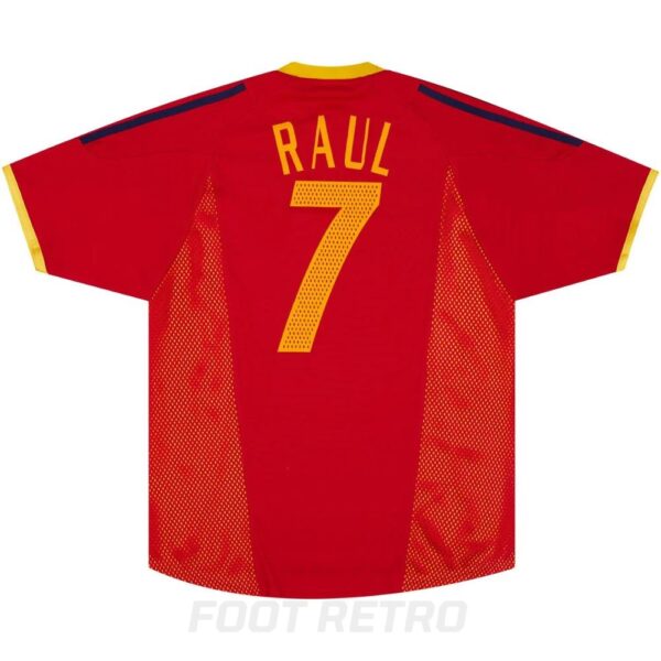 Maillot Retro Vintage Espagne Domicile 2002 2004 Raul