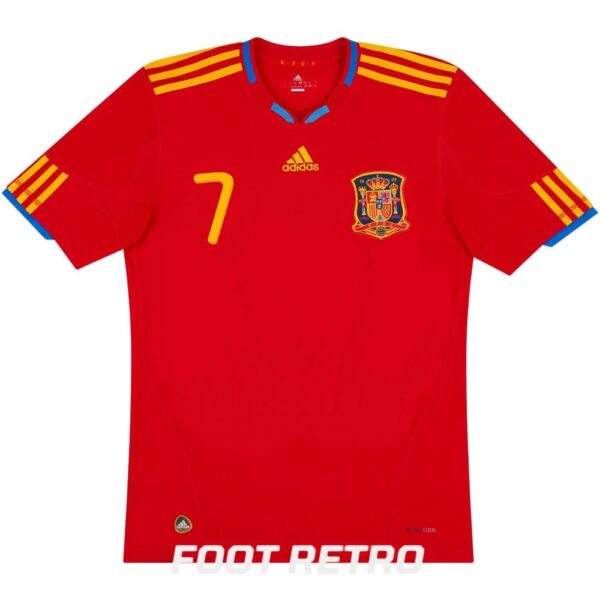 Maillot Retro Vintage Espagne Domicile 2009 2010 David Villa