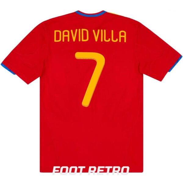 Maillot Retro Vintage Espagne Domicile 2009 2010 David Villa