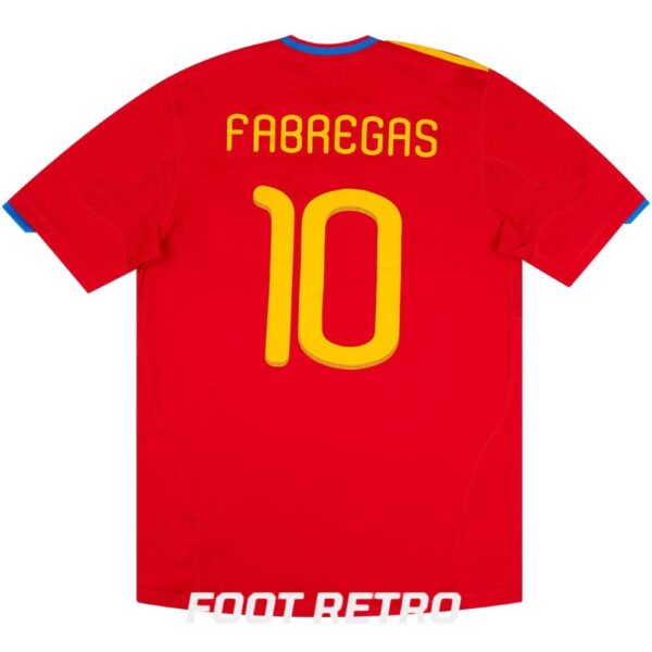 Maillot Retro Vintage Espagne Domicile 2009 2010 Fabregas