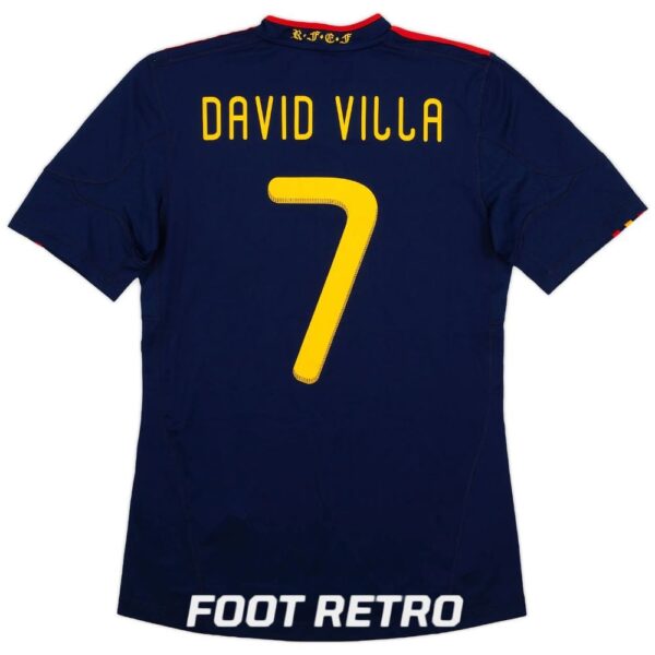 Maillot Retro Vintage Espagne Exterieur 2010 2011 David Villa