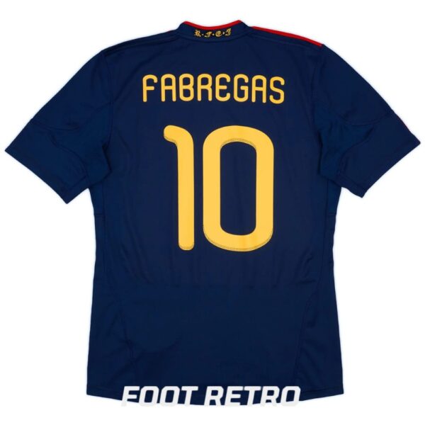 Maillot Retro Vintage Espagne Exterieur 2010 2011 Fabregas