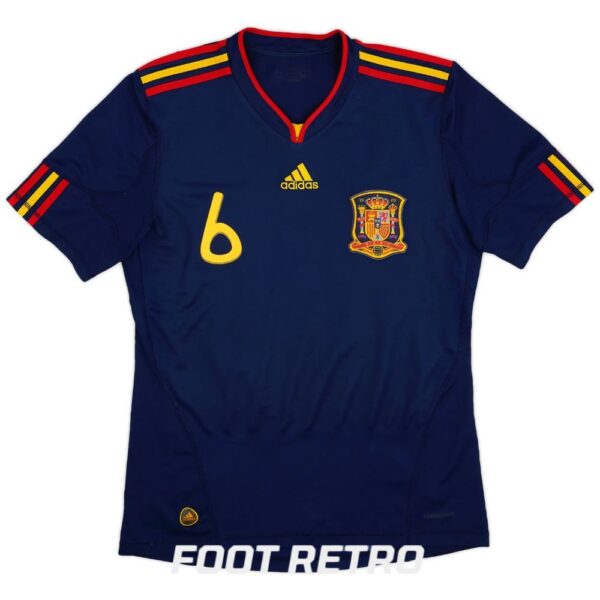 Maillot Retro Vintage Espagne Exterieur 2010 2011 Iniesta