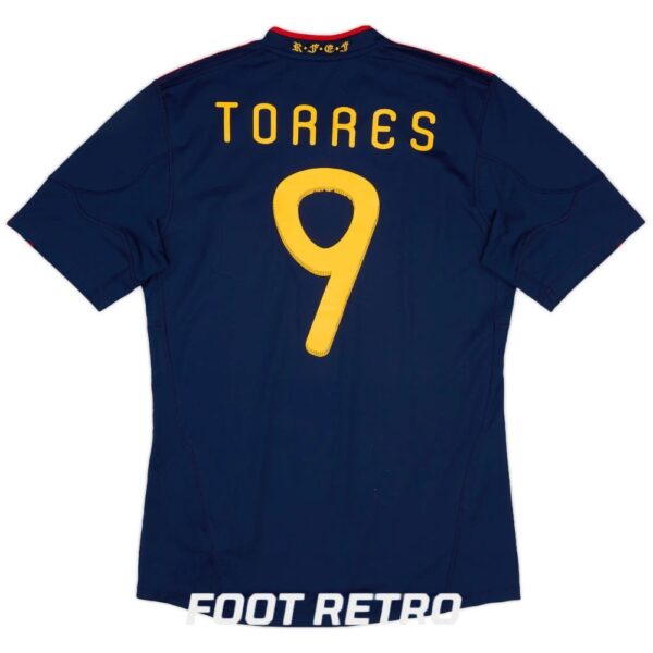 Maillot Retro Vintage Espagne Exterieur 2010 2011 Torres