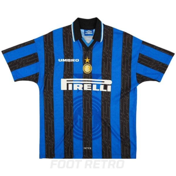 Maillot Retro Vintage Inter Milan 1997 1998 Zamorano