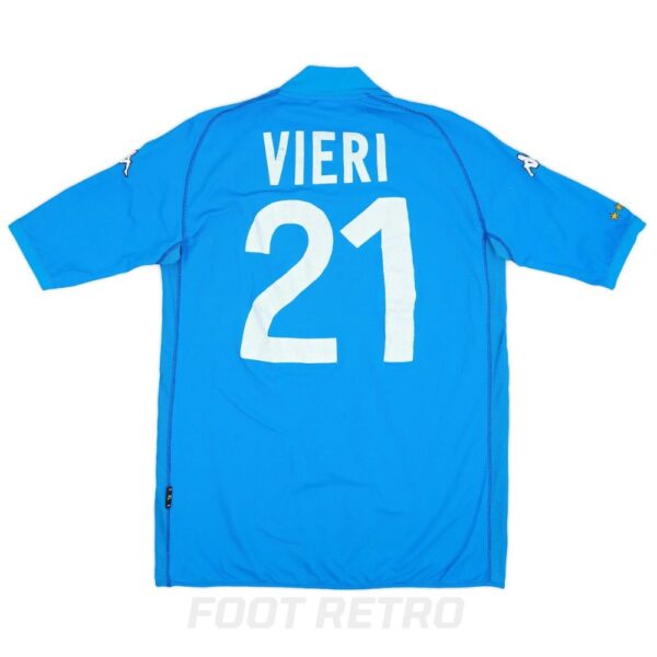 Maillot Retro Vintage Italie Domicile 2002 Vieri