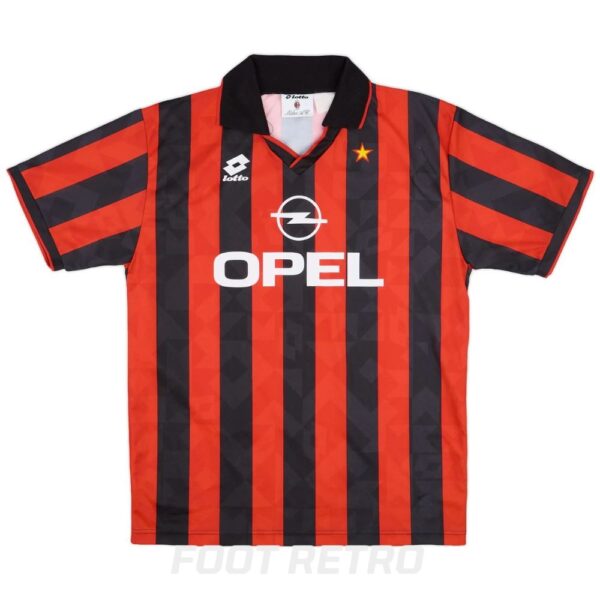 Maillot Retro Vintage Milan AC Domicile 1994 1995