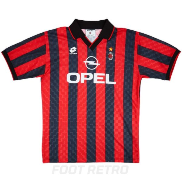 Maillot Retro Vintage Milan AC Domicile 1994 1995 Weah