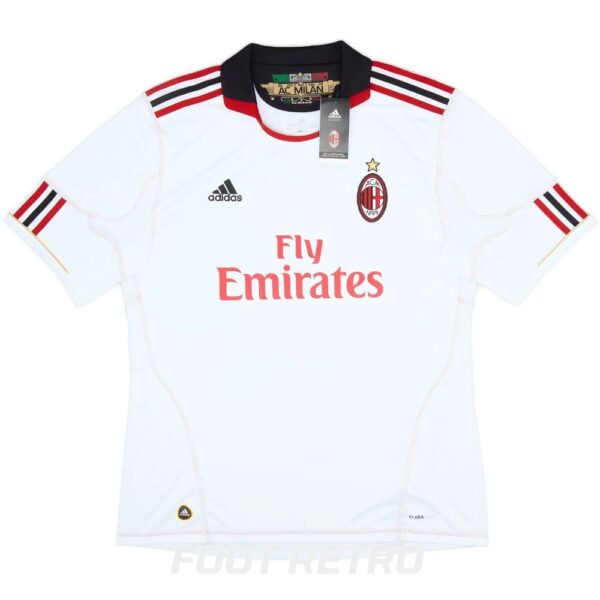 Maillot Retro Vintage Milan AC Exterieur 2010 2011 Pato