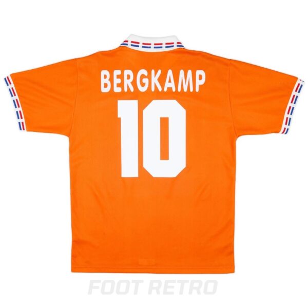 Maillot Retro Vintage Pays Bas Domicile 1996 Bergkamp