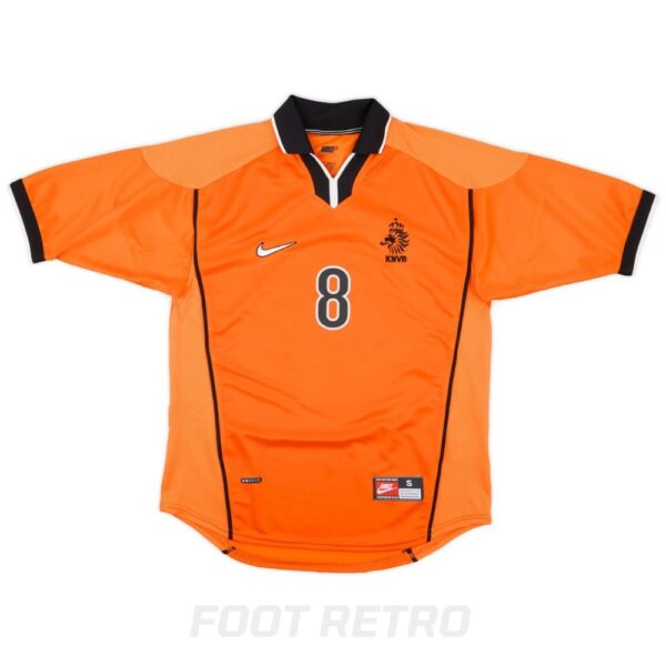 Maillot Retro Vintage Pays Bas Domicile 1998 2000 Bergkamp