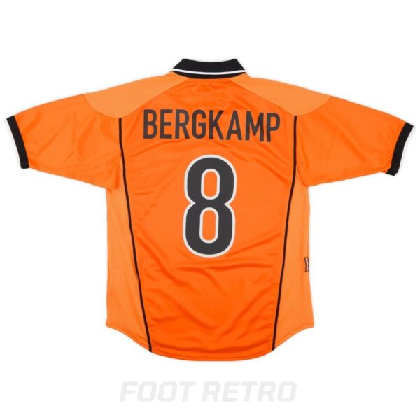 Maillot Retro Vintage Pays Bas Domicile 1998 2000 Bergkamp