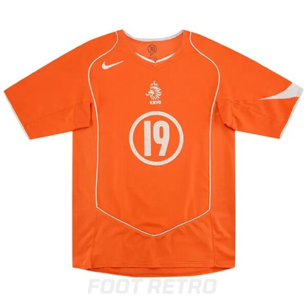 Maillot Retro Vintage Pays Bas Domicile 2004 2006 Robben